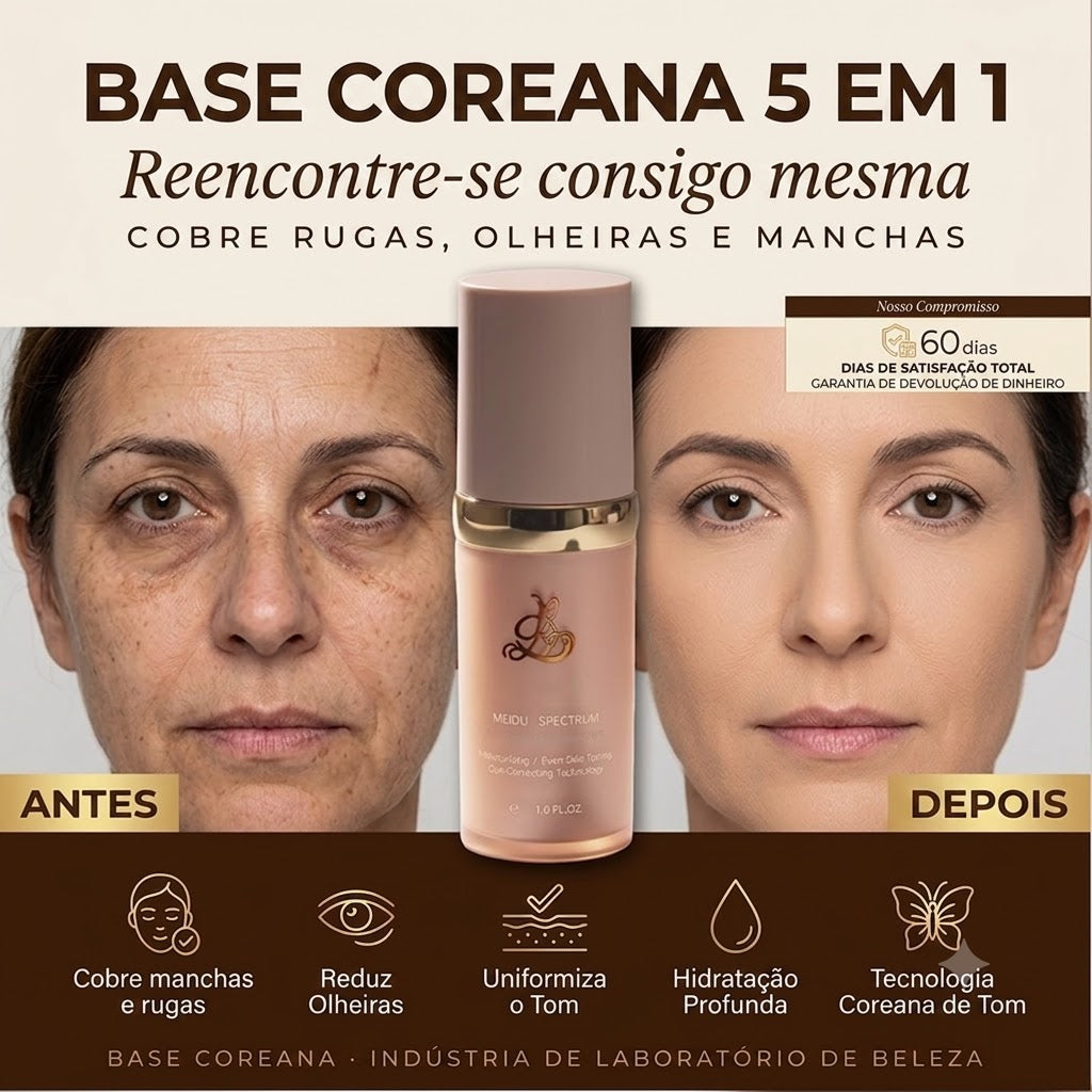 KOREAN® BASE 5 EM 1, VOLTA A VER-TE A TI MESMA